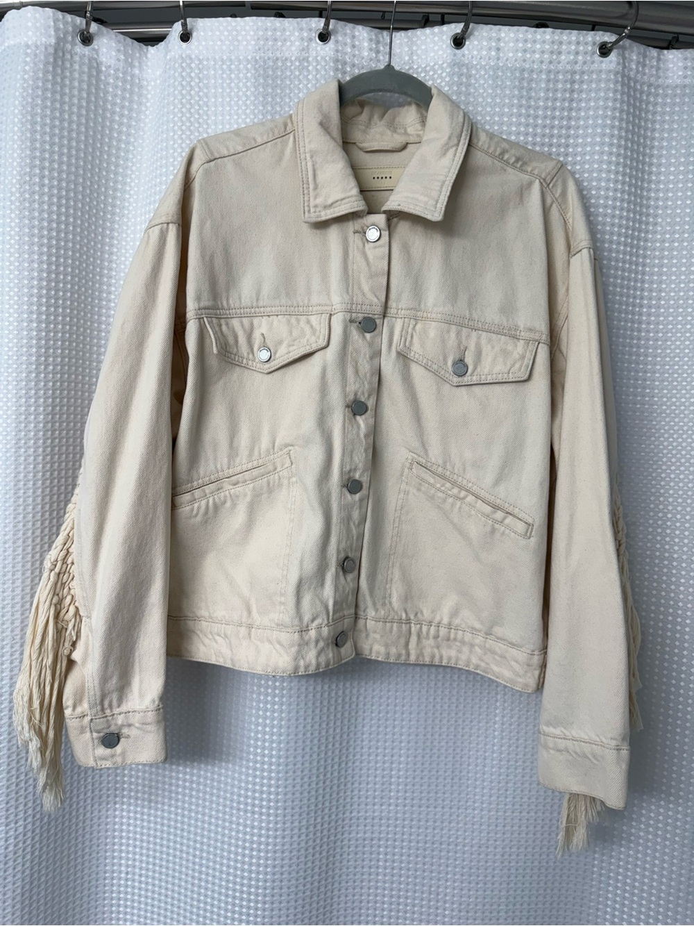 BlankNYC Sacha Fringed Denim Jacket - Picture 2 of 11